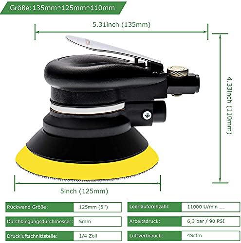 Druckluft Exzenterschleifer Poliermaschine - 3