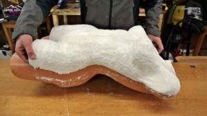 Frauen Skulptur aus Metall