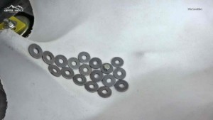 Frauen Skulptur aus Metall