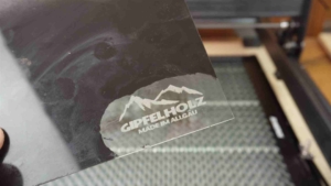 Glas mit Laser gravieren Atomstack x20