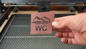 Diodenlaser Atomstack Leder schneiden gravieren