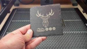 Atomstack x20 Schiefer gravieren