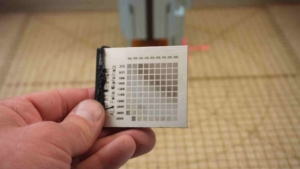 Markierungsspray Diodenlaser Test