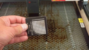 Aluminium gravieren markieren mit diodenlaser