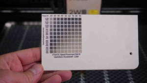 Xtool S1 IR Laser 2Watt test