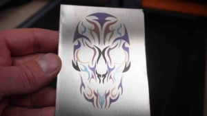 welche einstellung für farbig auf edelstahl lasern