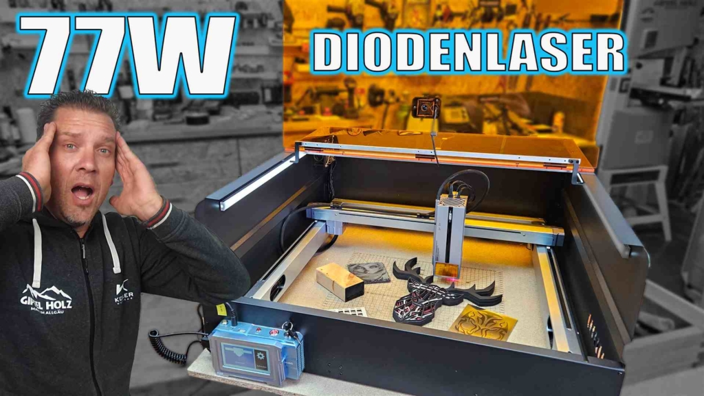 Ikier K1 70W Diodenlaser mit Gehäuse im Praxistest Atomstack A70