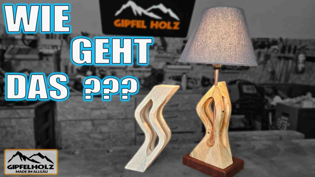 Sägetechnik mit der Bandsäge Lampe bauen