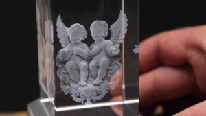 3d glas innen gravur k9 uv laser