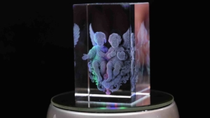 3d fotogravur kristall glas k9 uv laser