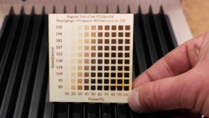 xtool f2 ultra uv speed powertest holz